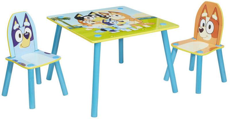 Moose Toys Table and 2 Chairs SetBluey Set tavolo e sedie per bambini