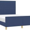 vidaXL Bed frame with headboard fabric 140x200cm (3125225) Letti