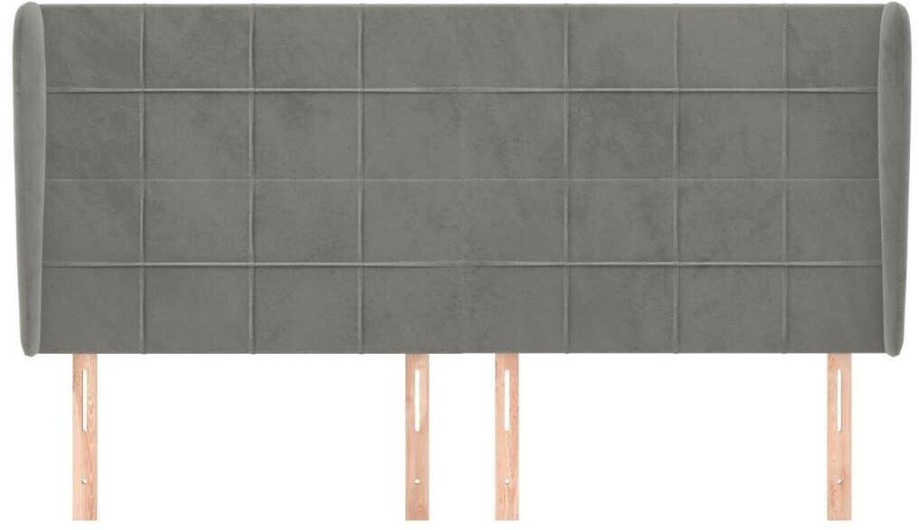 Letti vidaXL Headboard with ears 163x23x118/128cm velvet (3118010)